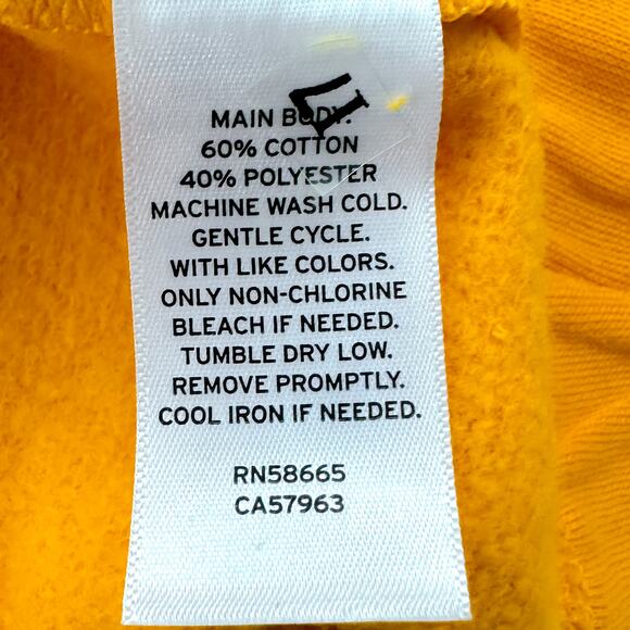 BP V Neck Long Sleeve Oversized Cropped Sweatshirt Mustard Yellow Large NWT - Picture 8 of 9